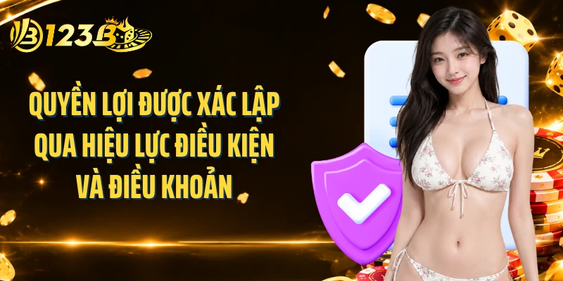 Quyền lợi được xác lập qua hiệu lực điều kiện và điều khoản